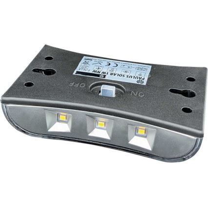 LED solarno zidno svetlo LED/1W/1,2V 600 mAh IP44