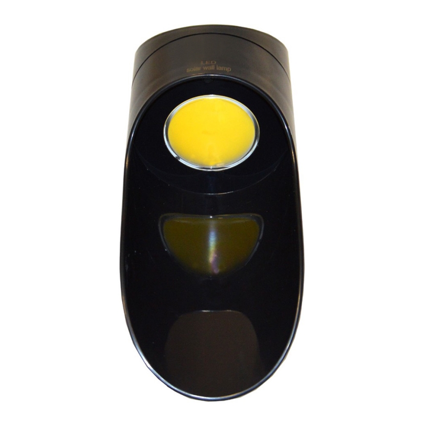 LED solarno zidno svetlo PALESA LED/1W/3,7V IP65 1800 mAh crna