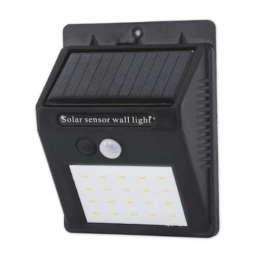 LED solarno zidno svetlo sa senzorom LED/0,55W/3,7V 1200 mAh IP65