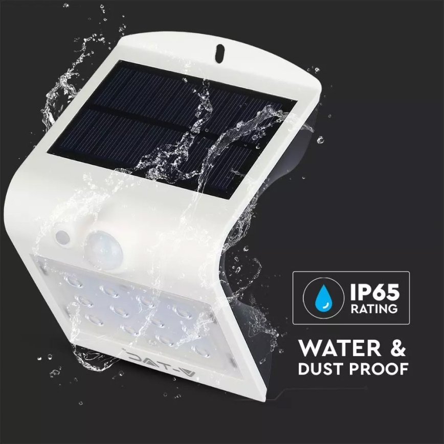 LED solarno zidno svetlo sa senzorom LED/1.5W/3,7V IP65 1200 mAh
