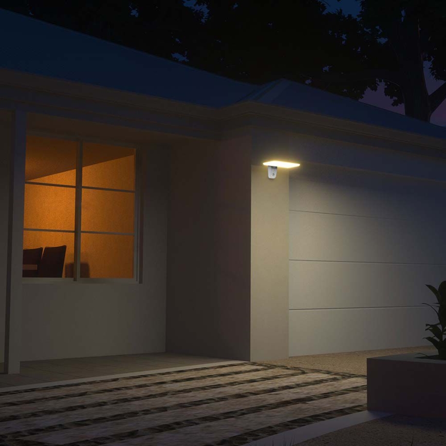 LED solarno zidno svetlo sa senzorom LED/15W/3,2V 4000K/6000K IP65 6000 mAh belo