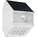LED solarno zidno svetlo sa senzorom LED/2,5W/3,7V 3000/4000/6000K IP65 1200 mAh bela