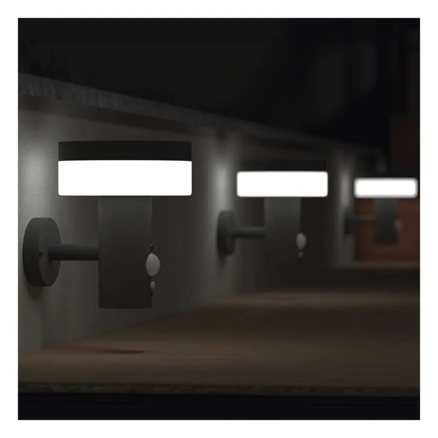 LED Solarno zidno svetlo sa senzorom LED/2W/3,7V 1200 mAh IP44