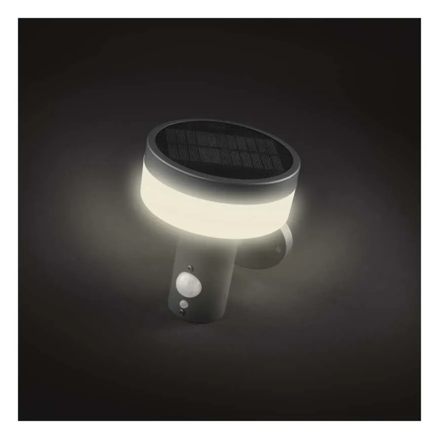 LED Solarno zidno svetlo sa senzorom LED/2W/3,7V 1200 mAh IP44