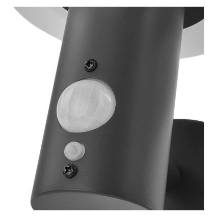 LED Solarno zidno svetlo sa senzorom LED/2W/3,7V 1200 mAh IP44