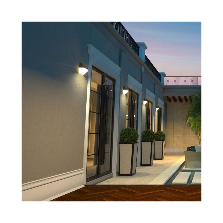 LED solarno zidno svetlo sa senzorom, LED/2W/3,7V, 4000K, IP65, 1200 mAh