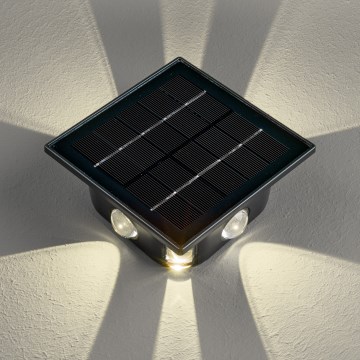 LED solarno zidno svetlo sa senzorom LED/2W/5V IP54 1300 mAh