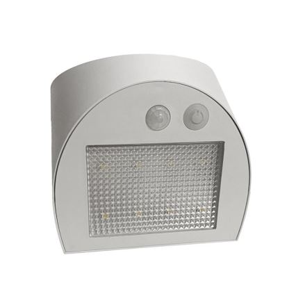 LED solarna zidna lampa sa senzorom LED/3W/3,7V 3000/4000K 1200 mAh IP54 bela