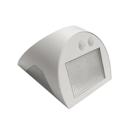 LED solarna zidna lampa sa senzorom LED/3W/3,7V 3000/4000K 1200 mAh IP54 bela