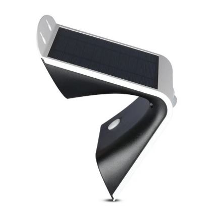 LED solarno zidno svetlo sa senzorom LED/3W/3,7V 3000/4000K IP65 2000 mAh belo