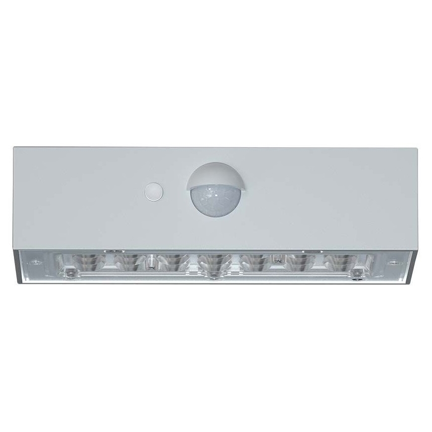LED solarno zidno svetlo sa senzorom LED/3W/3,7V 3000K/4000K IP65 1200 mAh belo