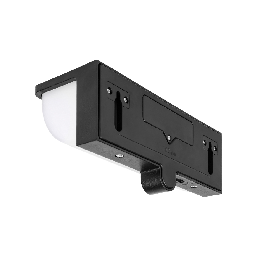 Solarno LED zidno svetlo sa senzorom pokreta i sumraka LED/3W/3,7V IP54 1500 mAh crno