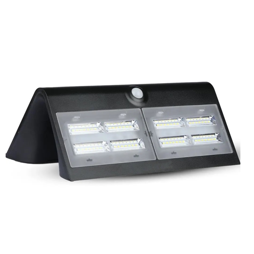 LED solarno zidno svetlo sa senzorom LED/7W/3,7V 4000K IP65 4000 mAh crna