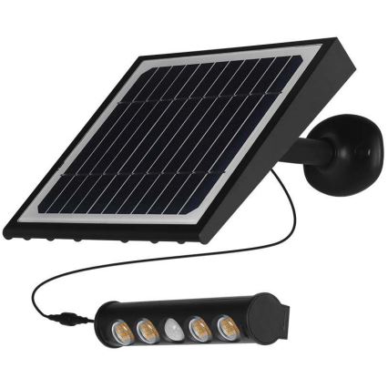 LED solarno zidno svetlo sa senzorom LED/8W/3,7V IP65 6000K 4000 mAh