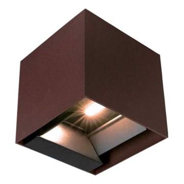 LED solarno zidno svetlo sa senzorom LED/9W/3,7V 3000/4000/5000K 2600 mAh IP65 braon