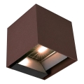 LED solarno zidno svetlo sa senzorom LED/9W/3,7V 3000/4000/5000K IP65 2600 mAh braon