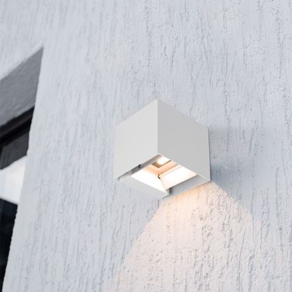 LED solarna zidna svetiljka sa senzorom LED/9W/5V 3000/4000/5000K IP65 2600 mAh bela