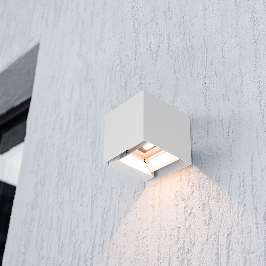 LED solarna zidna svetiljka sa senzorom LED/9W/5V 3000/4000/5000K IP65 2600 mAh bela