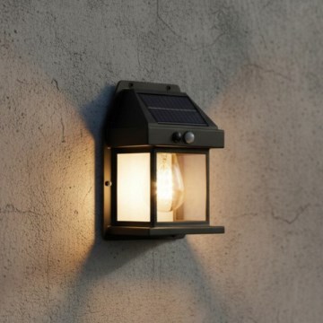 LED Solarno zidno svetlo sa senzorom OMVIA LED/3,7V 3000K IP44 1200 mAh