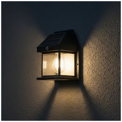 LED Solarno zidno svetlo sa senzorom OMVIA LED/3,7V 3000K IP44 1200 mAh