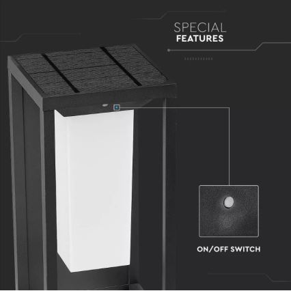 LED solarno zidno svetlo sa senzorom SAMSUNG čip LED/2W/3,7V IP65 2600 mAh