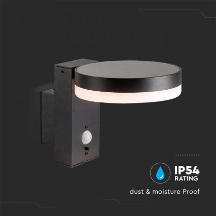 Solarna LED zidna svetiljka za spoljašnju upotrebu sa senzorom LED/5,5W/3,7V 3000K IP54 2000 mAh