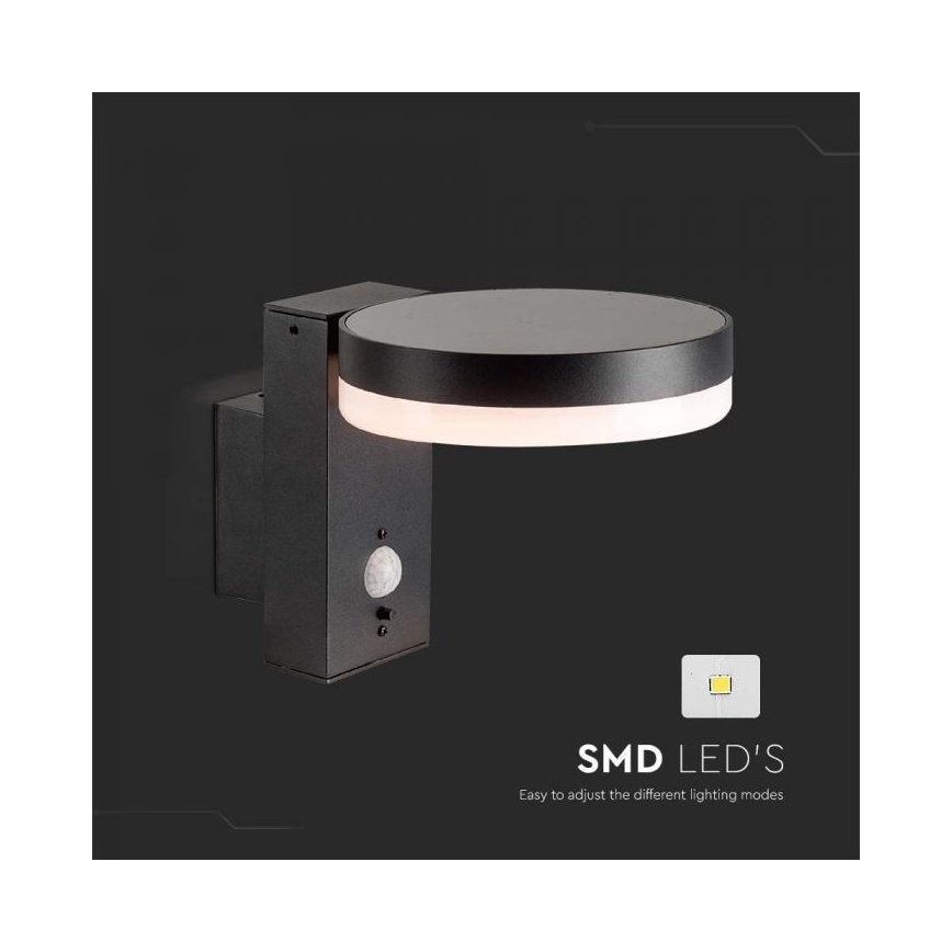 Solarna LED zidna svetiljka za spoljašnju upotrebu sa senzorom LED/5,5W/3,7V 3000K IP54 2000 mAh