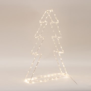 LED spoljašnja božićna dekoracija 120xLED/2,1W/230V IP44 topla bela jelka 60 cm