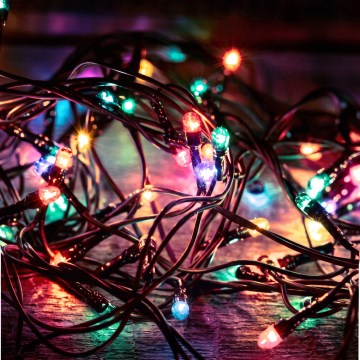 LED spoljašnja božićna girlanda 500xLED/230V 8+4 funkcije 40 m IP44 višebojna