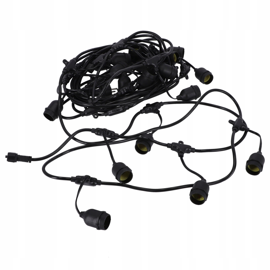 LED spoljašnja dekorativna girlanda 20xE27/1W/230V 20,94 m IP44 crna