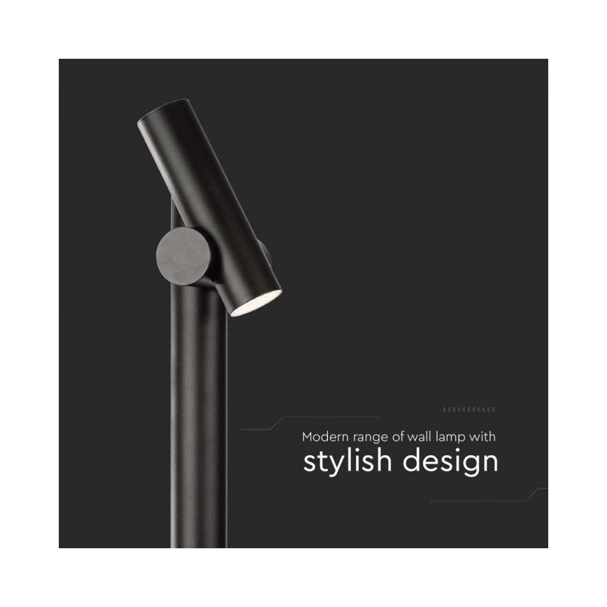 LED spoljašnja fleksibilna lampa LED/4W/230V 4000K IP44 100 cm crna