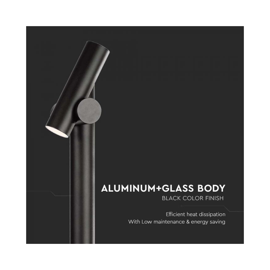 LED spoljašnja fleksibilna lampa LED/4W/230V 4000K IP44 100 cm crna