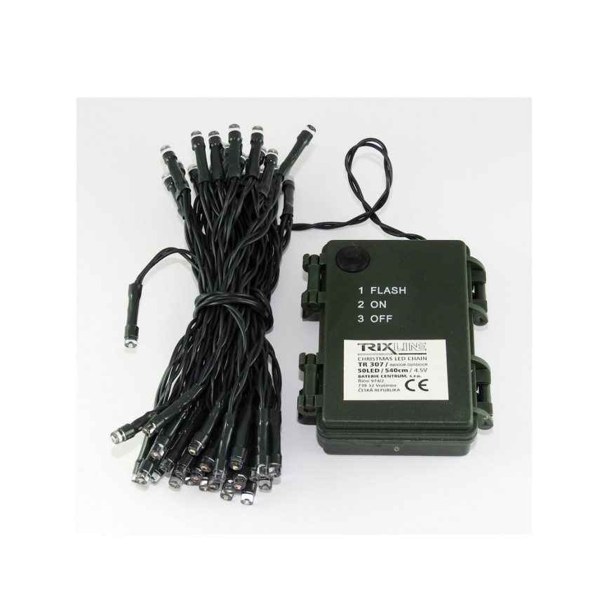 LED  spoljašnja girlanda 50xLED/2 funkcije 5,4m IP44 višebojna