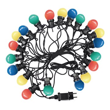 LED spoljašnja girlanda STRING RGB 10m 20xLED/0,5W/230V IP44