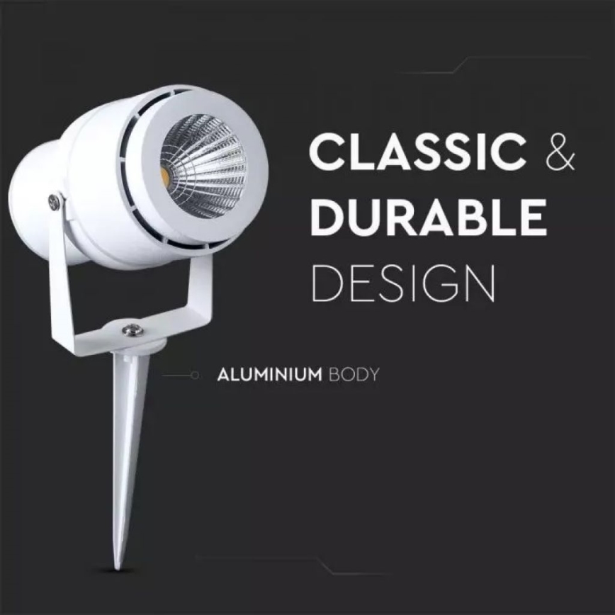 LED spoljašnja lampa LED/12W/100-240V IP65, bela - zeleno svetlo