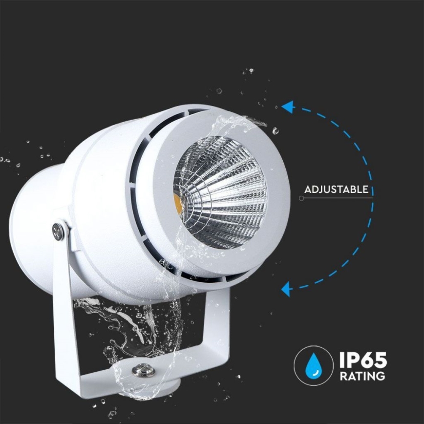 LED spoljašnja lampa LED/12W/110-240V IP65 3000K bela