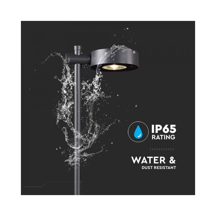 LED spoljašnja lampa LED/7W/230V 3000K IP65 crna 102 cm