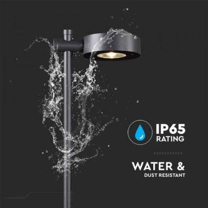 LED spoljašnja lampa LED/7W/230V 4000K IP65 crna 102 cm