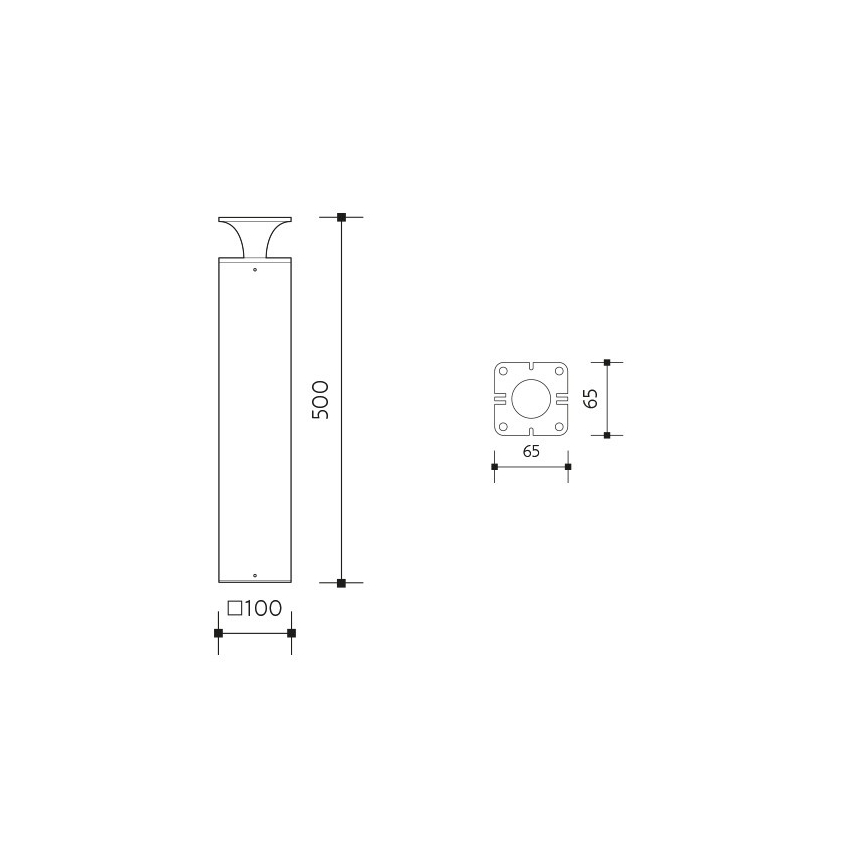 LED spoljašnja lampa ORNELA LED/6W/230V 3000K IP54 braon