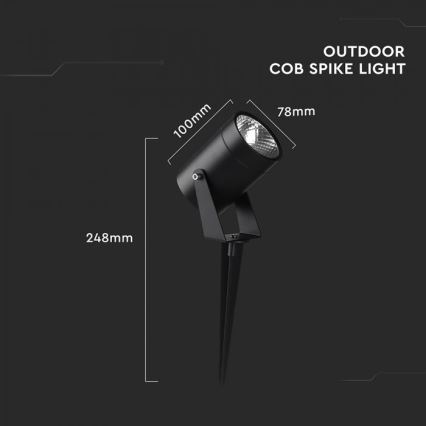 LED spoljašnja svetiljka LED/10W/230V 3000K IP65