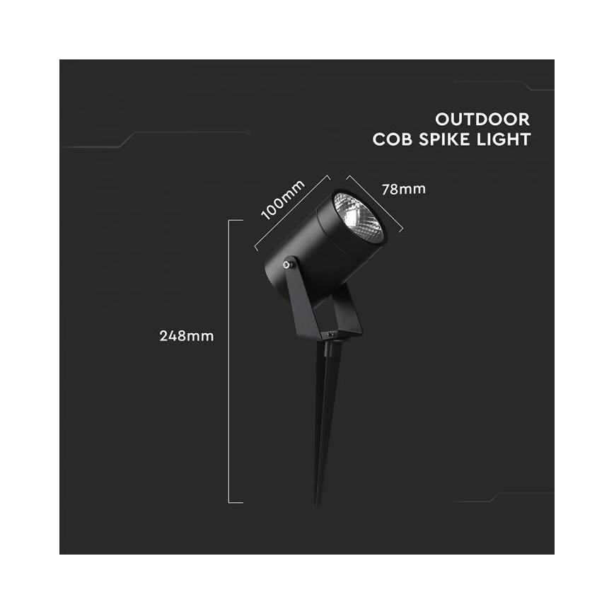 LED spoljašnja svetiljka LED/10W/230V 3000K IP65