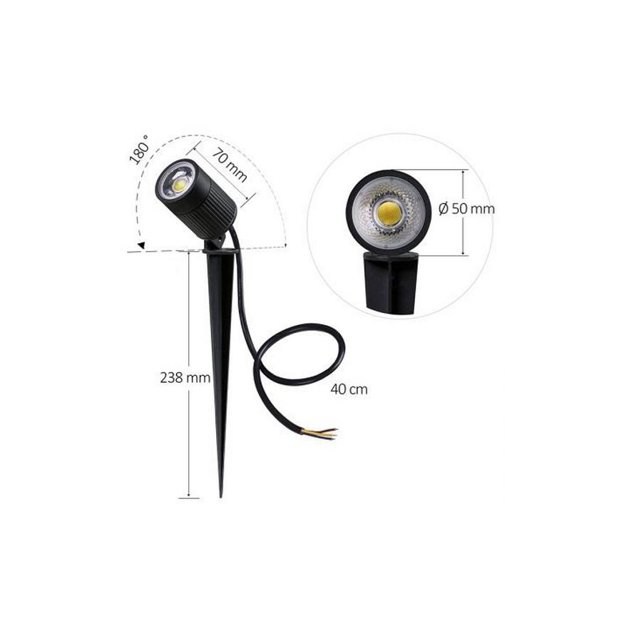 LED spoljašnja svetiljka LED/7W/85-264V IP67