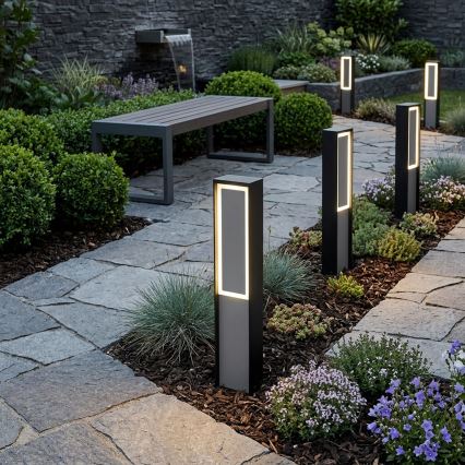 LED spoljašnja svetiljka MODO LED/8W/230V 4000K IP54 50 cm crna