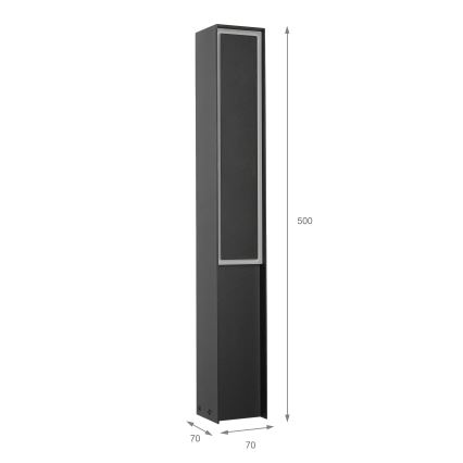 LED spoljašnja svetiljka MODO LED/8W/230V 4000K IP54 50 cm crna