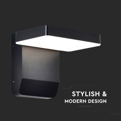 LED spoljašnja zidna fleksibilna svetiljka LED/17W/230V IP65 3000K crna