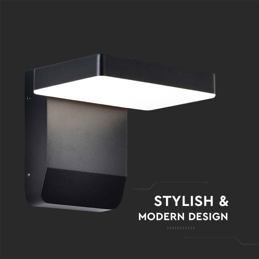 LED spoljašnja zidna fleksibilna svetiljka LED/17W/230V IP65 3000K crna