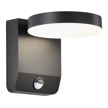 LED spoljašnja zidna fleksibilna svetiljka sa senzorom LED/17W/230V IP65 3000K crna