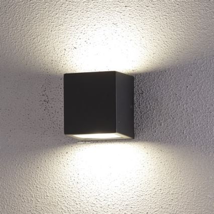 LED spoljašnja zidna svetiljka 2xLED/5W/230V 4000K IP54 crna