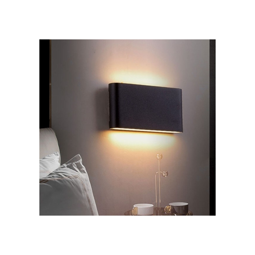 LED spoljašnja zidna svetiljka FLOW 2xLED/3W/230V IP54 4000K antracit