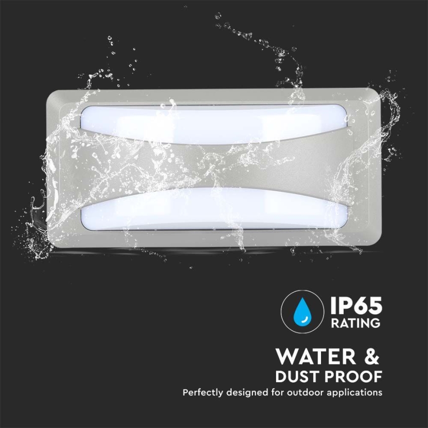 LED spoljašnja zidna svetiljka LED/12W/230V 4000K IP65